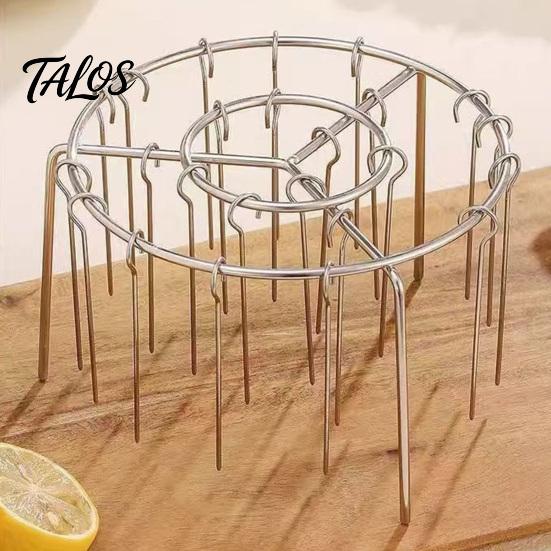 Air Fryer Cooking Gadgets Stainless Steel Skewer Rack, Vertical Kabob Frame Stand, Multi-Purpose Skewers Holder for Meat And Vegetables Tools