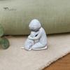 Modern Minimalist Ornament Mini Size Ornament, 3D Printed One-Piece Molding Figurine, Imitation Stone Small Decorative Sculpture Texture Stable