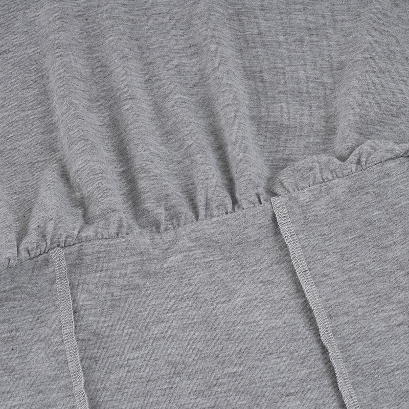 American Casual Off-Shoulder Long-Sleeve Hoodie Waist-Cinched Sportswear Set