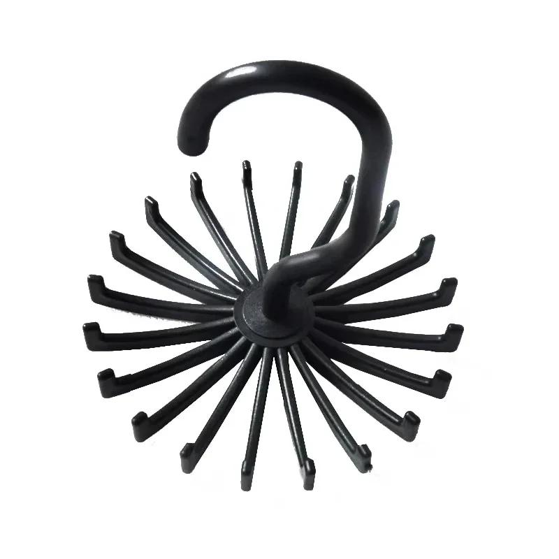 360 Degree Rotatable Tie Rack Scarf Organizer Silk Scarf Hanger Multifunctional Storage Rack Belt Holder Accessories New