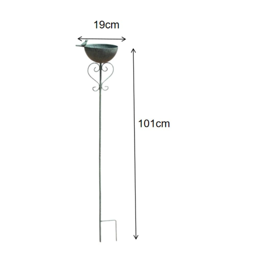 

Bird Feeder Made of Iron with Detachable Structure for Garden Bird Feeding Watering Rustic Green Finish 19x14x101cm China Mainland