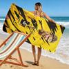 Haaland Power Print Beach Towel, Large Soft Quick Dry Towel for Beach Camping Swimming