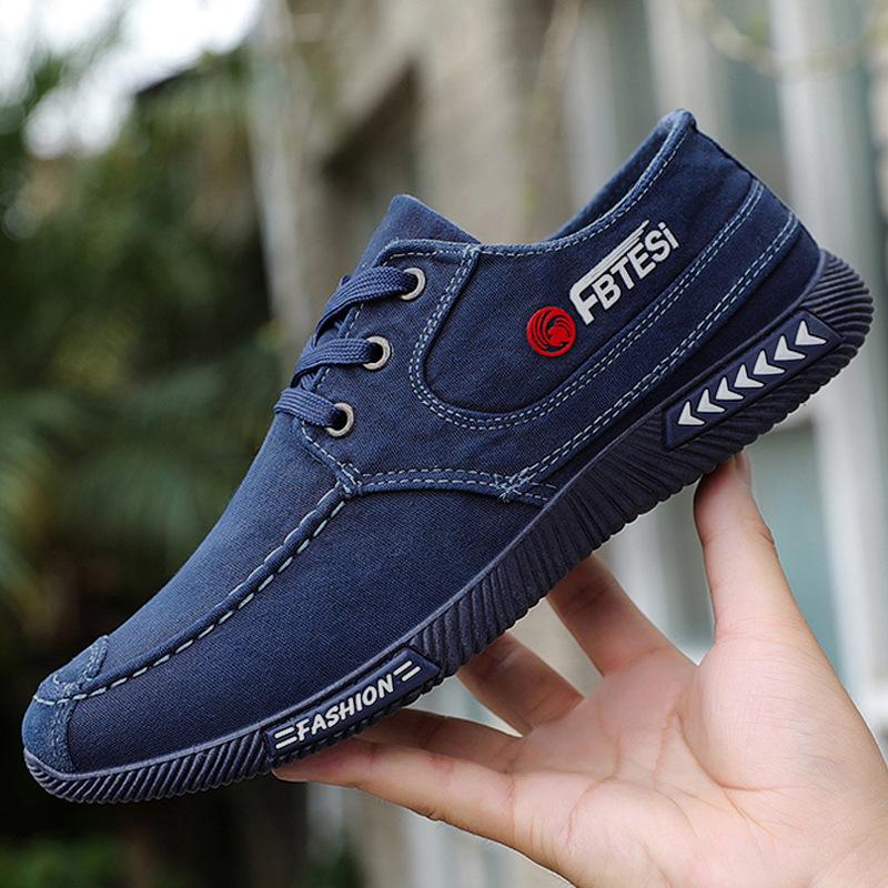 Vår och höst Canvas Skor Halkfria Casual Skor Herr Sneakers Andas Män Skor