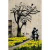 Pop Street Graffiti Wall Art Poster Banksy Ragazzo Ragazza con Palloncino su Tela Poster Stampe Pittura Soggiorno Decorazione Casa Regali
