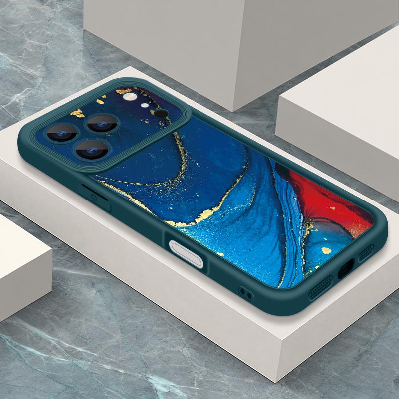 Marble Pattern Phone Case For iPhone 17 Pro Max Shockproof Bumper Soft Cover For iPhone 16 15 14 13 Pro Max 16E 17E