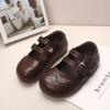 Scarpe in Pelle Retro Britanniche per Bambini Primavera 2026 - Scarpe Nere da Principessa per Bambine Piccole