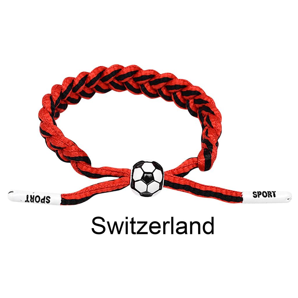 Football Team Fan Support Identification Woven Bracelet