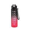 Bouteille d'eau de sport mate dégradée - Bouilloire portable d'extérieur, Pichet d'hydratation réutilisable étanche pour la salle de sport et les voyages