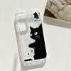Funny Wide Angle Cat Face Case For iPhone 17 16 15 14 13 12 11 Pro Max Cute 3D Creative Clear Soft TPU Shockproof Cover Funda