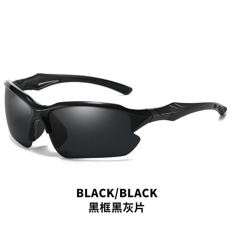 Outdoor European and American style trend cool fashion sports glasses night vision blackout driving cycling sunglasses men and women