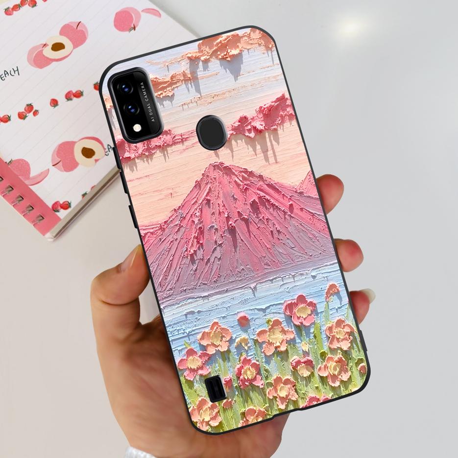 For ZTE Blade A51 A71 Case New Fashion Painted Back Cover Shockproof Phone Case For ZTE Blade A71 A7030 BladeA51 Soft TPU Fundas