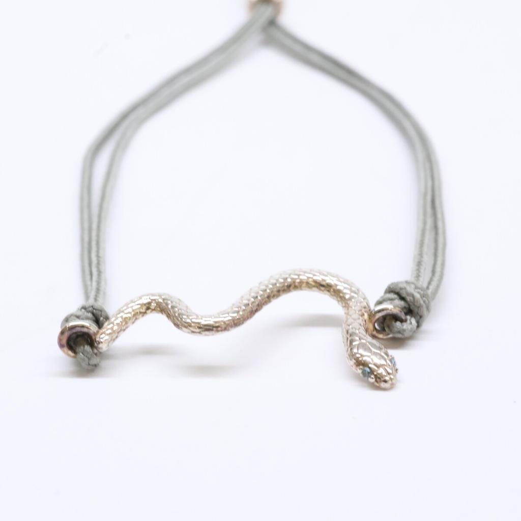 VENDOME AOYAMA VENDOME BOUTIQUE VBSB4067LSBT SV925 Asahiyama Zoo Support Project Japanese Rat Snake Bracelet SilverUsed