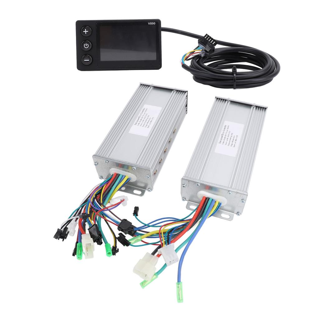 36V 48V 60V 1000W 38A Dual Drive Brushless Controller V890 LCD Display Panel Electric Bike Conversion Kit