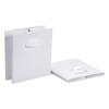 Amazon Basics Foldable Storage Box Set of 6 with Handles, White, 27 X 27 X 28 Cm