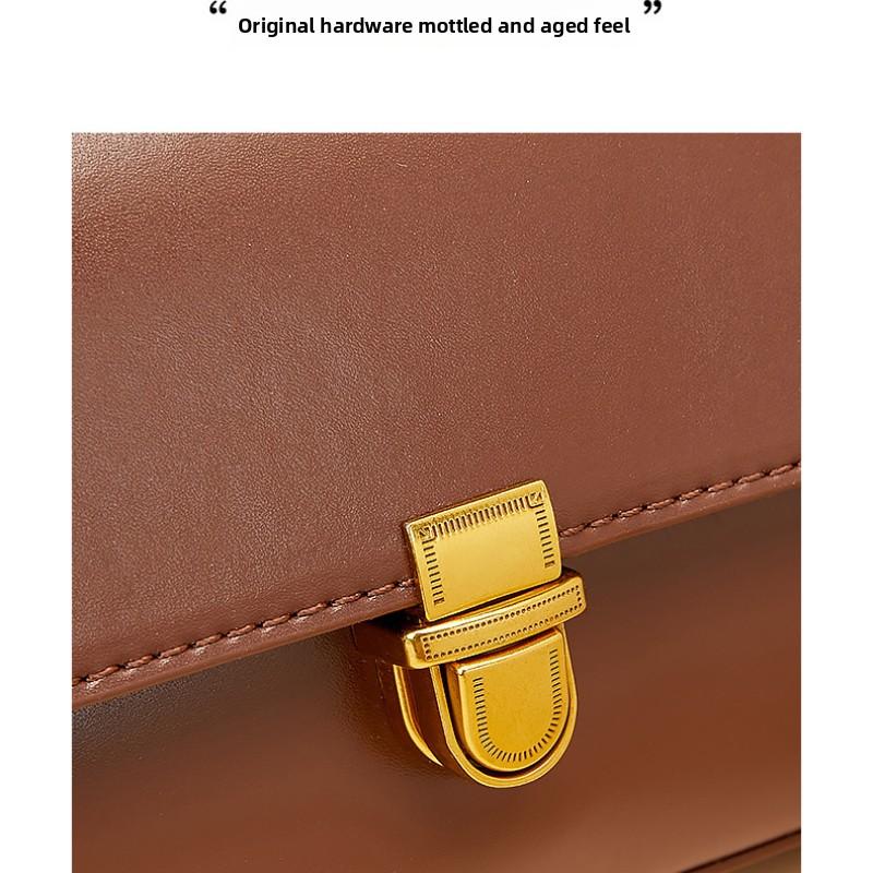 Niche Baguette Bag Women's Leather Internet Celebrity Armpit Bag Summer French Shoulder Bag Leather Women's Bag