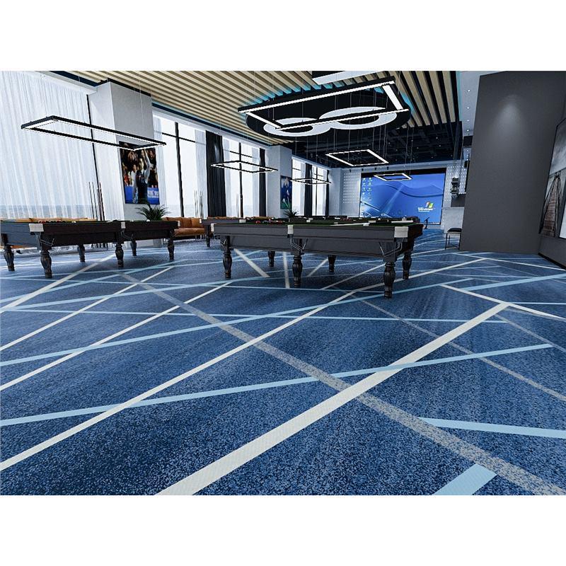Luxuriöser feuerfester Nylon-Teppich für Billardhallen in Hotels - Teppich mit großflächigem Druck
