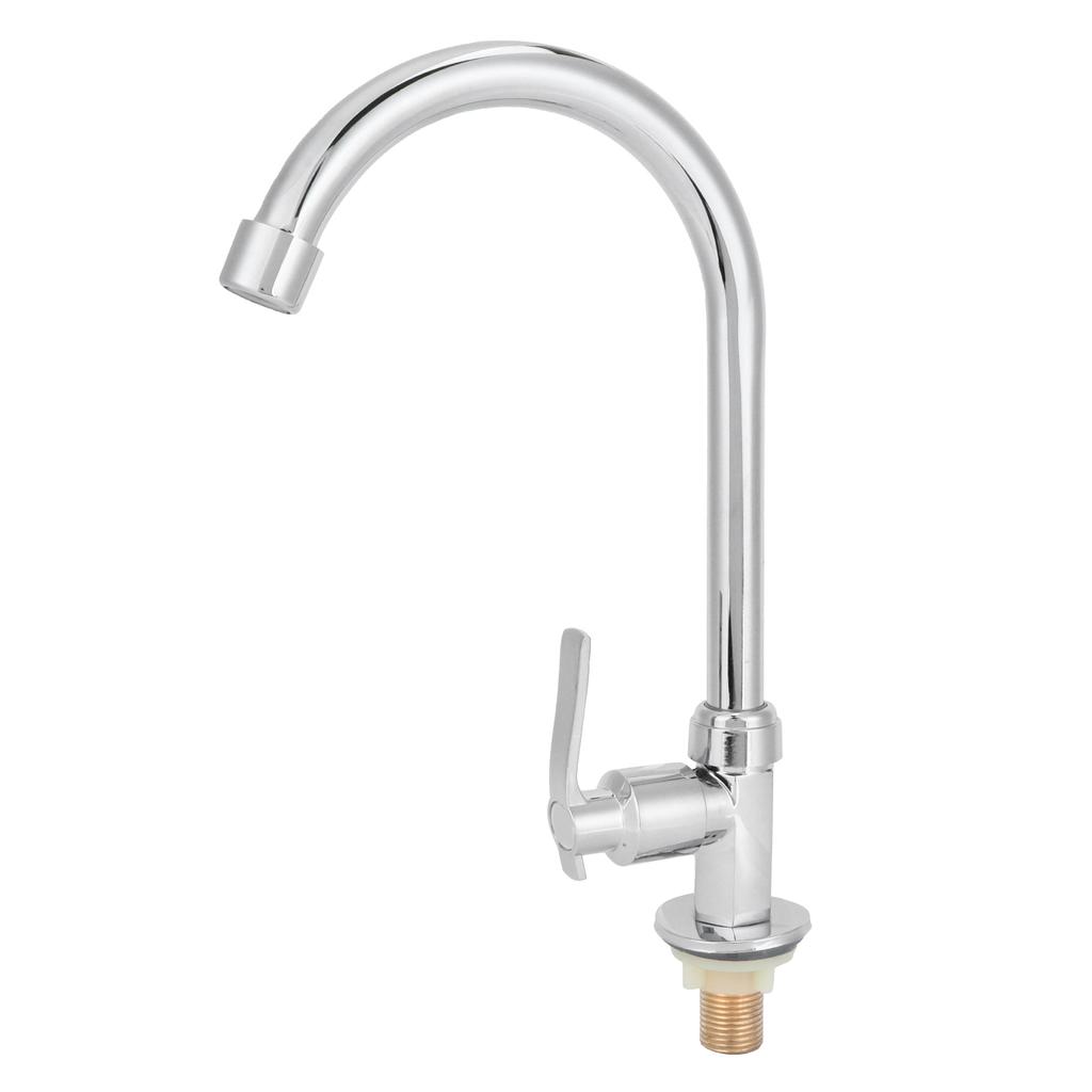 G1/2 Domowa Kuchnia Bateria Jednouchwytowa Zimnej Wody Umywalka Stal Nierdzewna Obrotowa Bateria Zlewozmywakowa