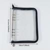 A5 6 Ring Binder Notebook with Zipper Pockets Photocard Holder Binder Sleeves Book Polaroid Small Card Photo Album