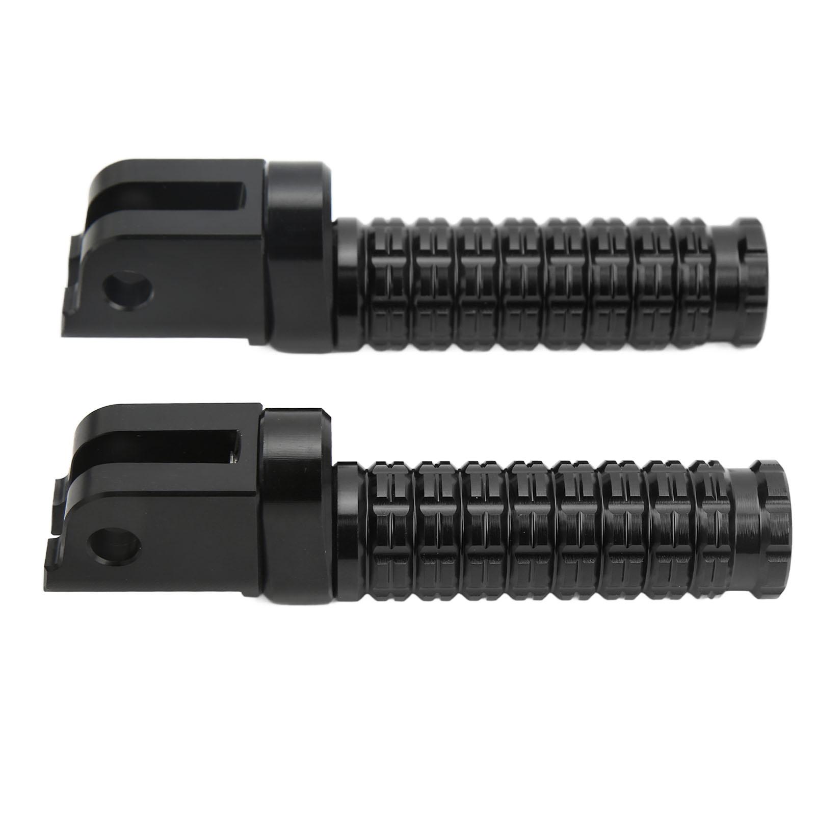 1 Pair Motorcycle Driver Foot Pegs Front Left Right Footrest Pedals Bracket Replacement for Benelli Leoncino 500 800 Black
