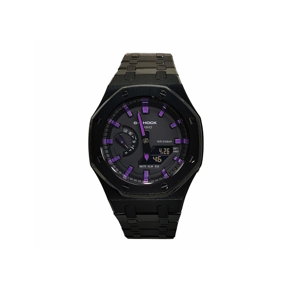 Casio Men Liquid Crystal,Analog Dual Display Series 44mm Black Watch GA-2100SKE-7A(Watch3--)