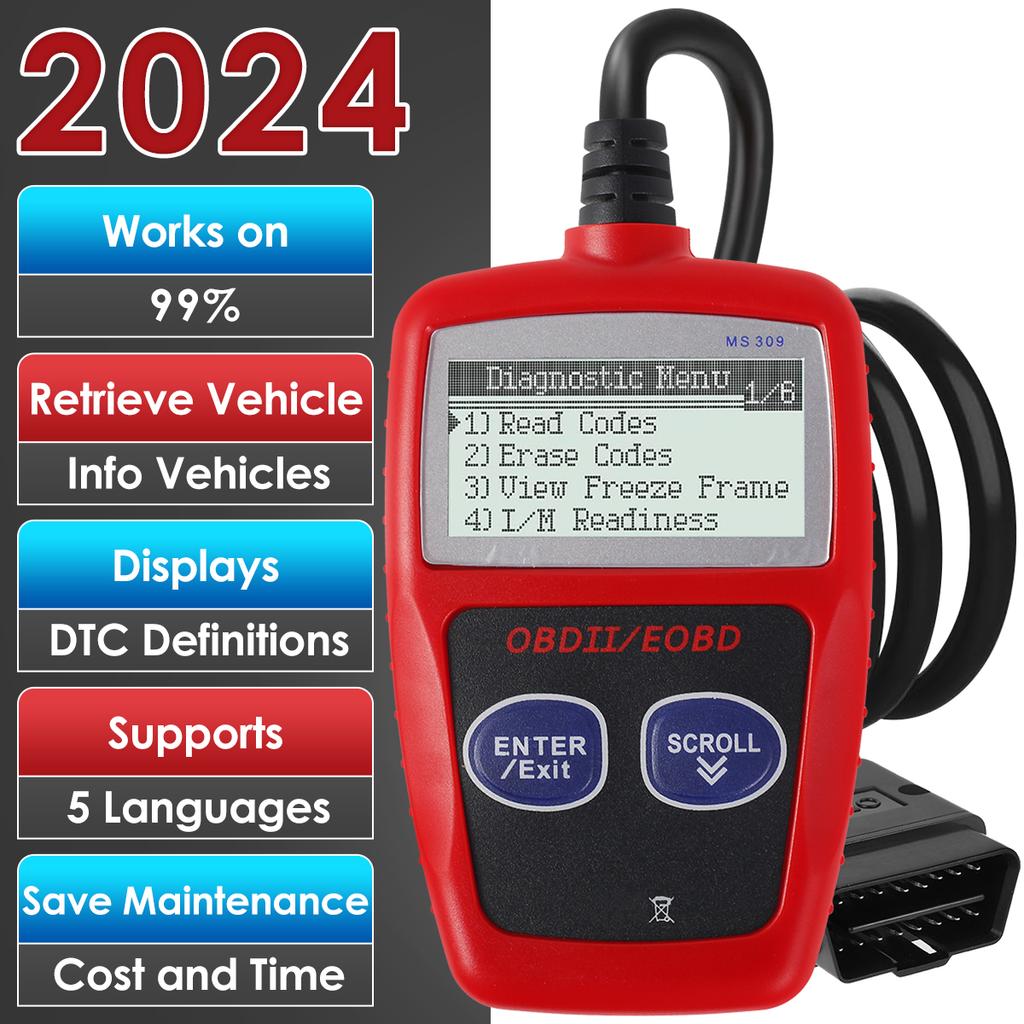 Car Diagnostic Tool Multifunctional Auto Fault Code Reader Accurate Engine Diagnostic Scanner Read & Erase Fault Code View NEW