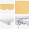 Manual Awning Frame with LEDs Sand 2.5 X 2 M