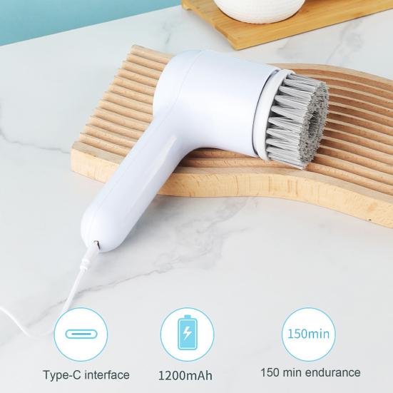 

1 комплект щетки для чистки, многофункциональный электрический скруббер с 5 насадками, мощная щетка для чистки дома