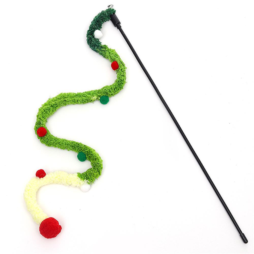 Funny Kitten Cat Teaser Interactive Toy Rod with Bell and Toys for Cats Teaser Interactive Toy Rod Pet Cats Toys Stick