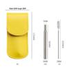 304 Stainless Steel Foldable Telescopic Straw with Brush - Outdoor Gift Tableware