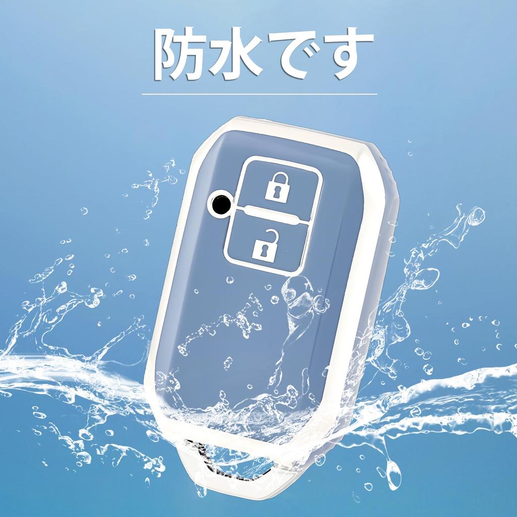 Suzuki Smart Key for New Suzuki Wagon R New New Jimny and Premium TPU Remote Key Cover with Scratch Shock and a Soft Touch Blue Silver Case, 2-Button,