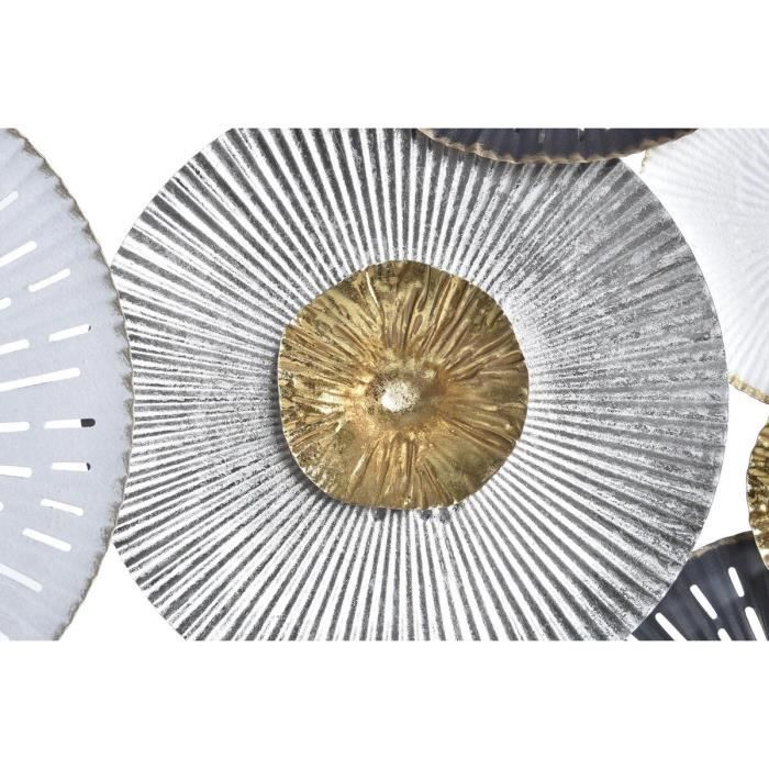 Wall Decoration - Multicoloured - Metal Sphere - 80 X 4.5 X 80 Cm - Contemporary Design - To Hang