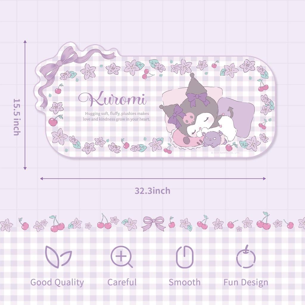 Kuitmor Large Mouse For Working From Switch Easy to Phantom Cat Purple Single Item Pad, Waterproof, Thick, Anti-Slip, Home, Office, Durable, Design,