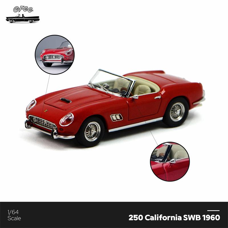 [Vor] Gfcc 1:64 Kalifornien Rot / Metallic Rot Diecast Modellauto gray