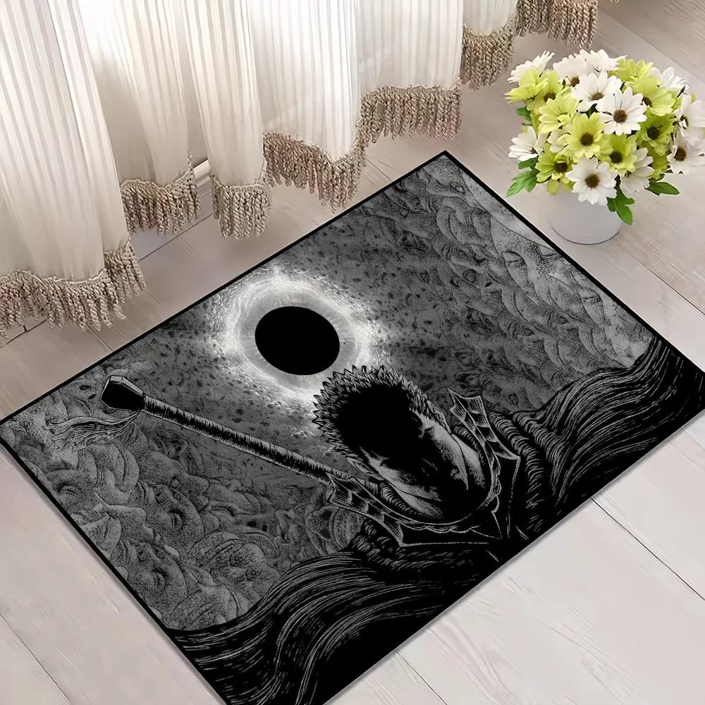Anime B-BerserkS Cool Small Carpet for House Bedroom Decoration Kitchen Bath Super Absorbent Rug Carpet Foot Non-slip Exquisite