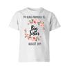 Personalised Big Sister 100% Cotton T-shirt Mens Tees Top Im Being Promoted To Big Sister Tee Top