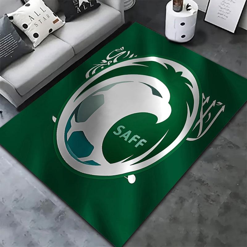 Saudi Arabia National Football Team Carpet Rug for Living Room Bedroom Home Sofa Decoration,Kids Play Non-slip Floor Mat