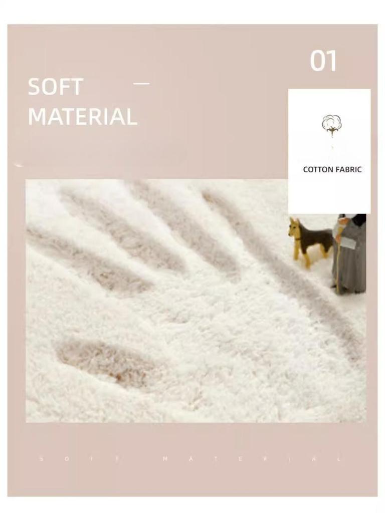 Coral Fleece Preg Baderom Cashmere Fortykningsmatte Bad Sklisikker tepper i servant Badekar Sidegulv Teppe Dusjrom Dørmatte Memory Foam 3D Pad