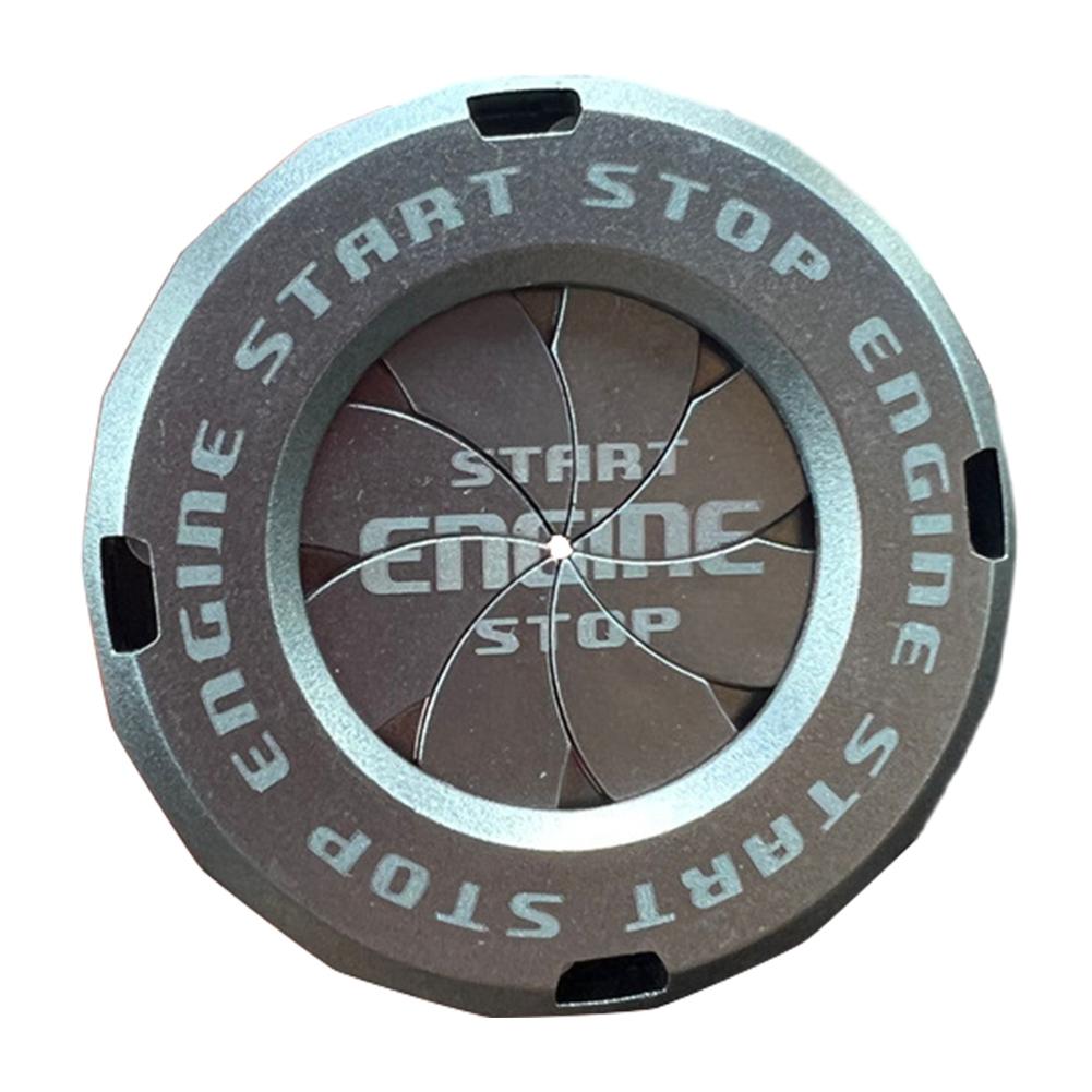 Motorcycle Key Cover Car Interior Sticker Decorative Rotary Push To Start Button Cover Ignition Device Decor for Motorcycle Lock