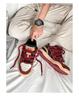 Sofa & Cat / Guochao Dreadlocks Wine Red Unisex Casual Low-Top Sneakers