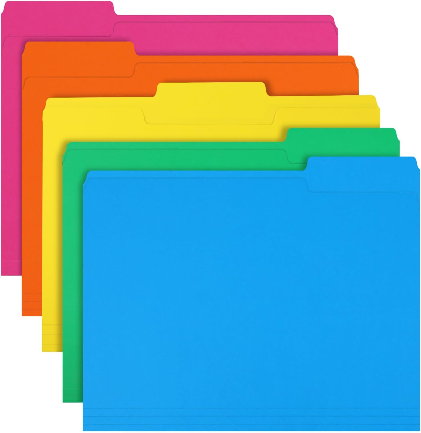 

File Folder 20 Pack File Folder 1/3 Cut Tab Letter Size Filing Folder For Office School Business Black Premium