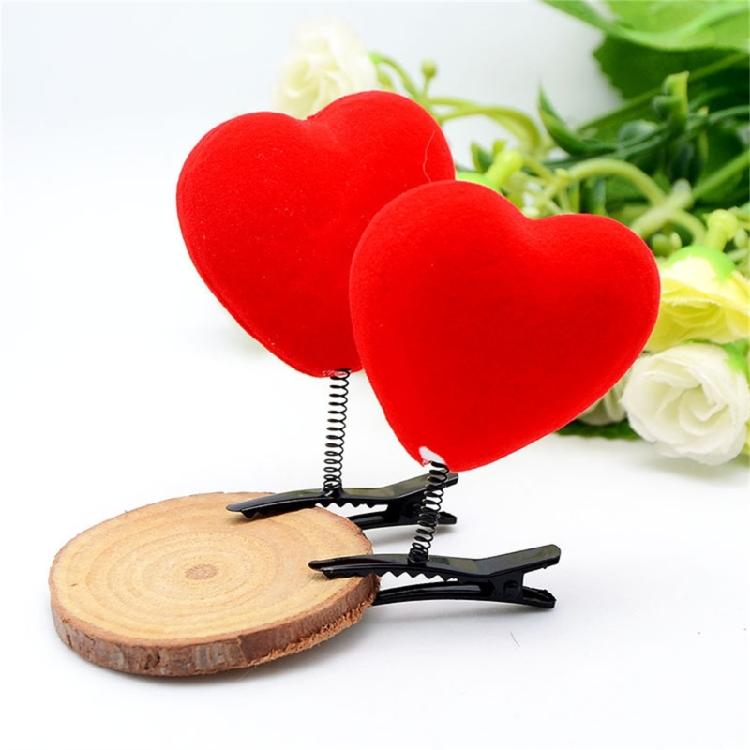 Love Heart Hair Clip for Women Girl Festival Props Hairpin Wedding Party Side Clip Spring Barrettes for Valentines Day