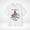 Unisex Schweres Oversized T-Shirt Ghost In A Shell Print Vintage Stil