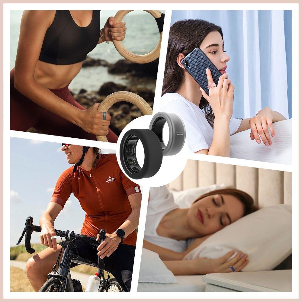 Custodia protettiva ad anello intelligente in silicone Anello protettivo elastico Copertura in silicone per Samsung Galaxy Ring