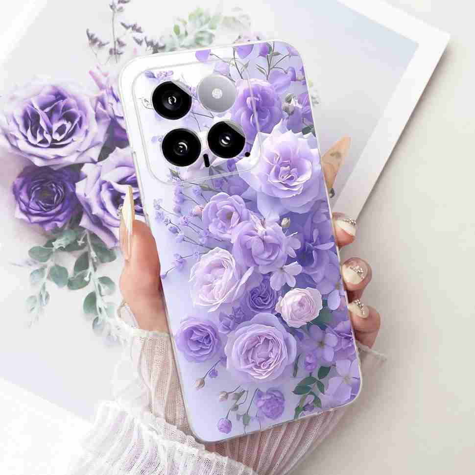 For Xiaomi Mi 14 5G 23127PN0CC Case Fashion Dragon Butterfly Silicone TPU Cover For Xiaomi Mi14 5G 6.36" 23127PN0CG Phone Shell