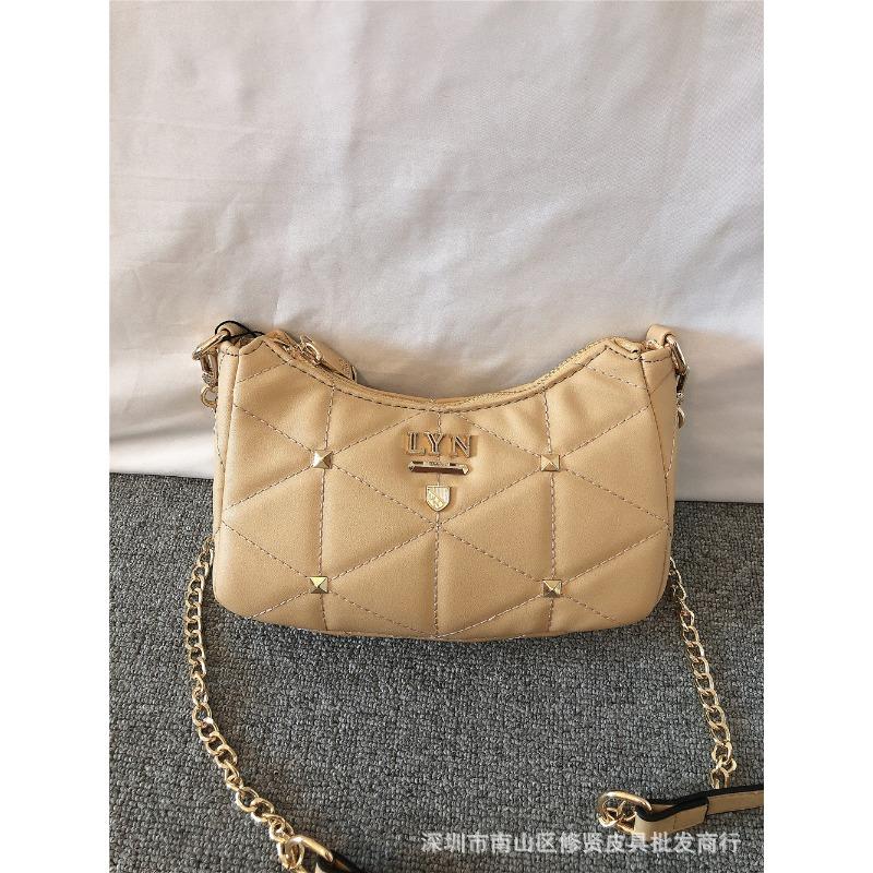 LYN new pearl pendant baguette bag underarm bag shoulder crossbody women s bag хаки