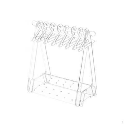 Acrylic Earring Display Stand Perforated Hanging Hooks Jewelry Accessory