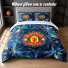 Manchester United Design Bed Bedding Set 1 Duvet Cover + 2 Pillowcases Soft Breathable Household Bed Linens