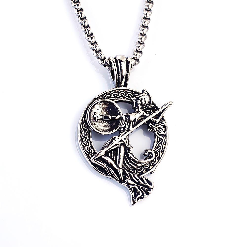 Jewelry Personality Titanium Steel Spiral Boomerang Windmill Necklace Men's Hot Sale