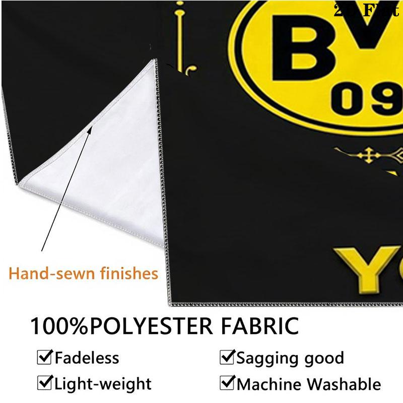 Borussia Custom Name Wall Tapestry Aesthetic Wall Hanging Printed Fabric Blanket Decorative Tapestries for Bedroom Living Room Home Decor