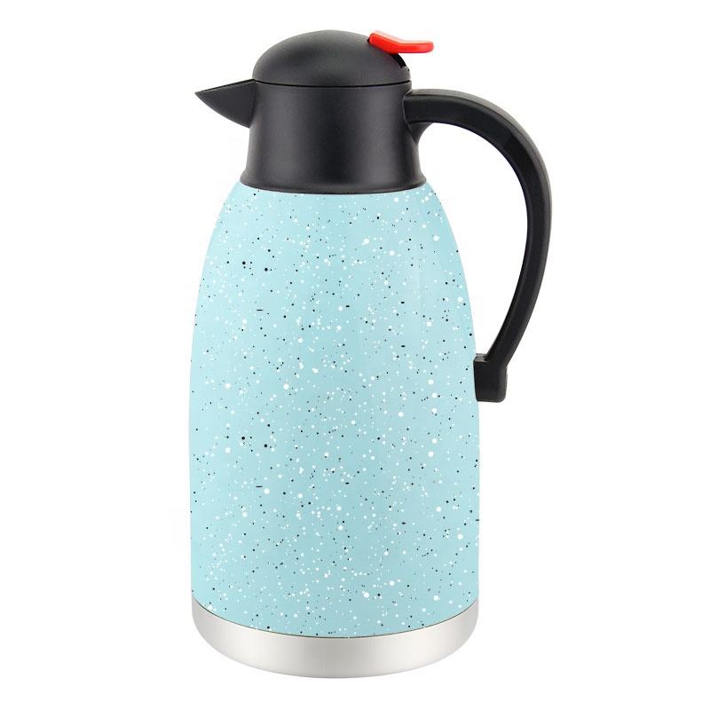 Stainless Steel Double Wall Vacuum Hot Water Kettle Insulated Thermal Tea Coffee Pot for Outdoor Camping